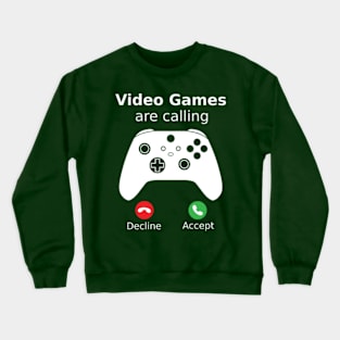 Video Games Are Calling Crewneck Sweatshirt